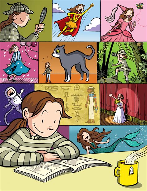 by Raina Telgemeier, a poster for Scholastic's "Read Every Day. Lead a Better Life." campaign ...