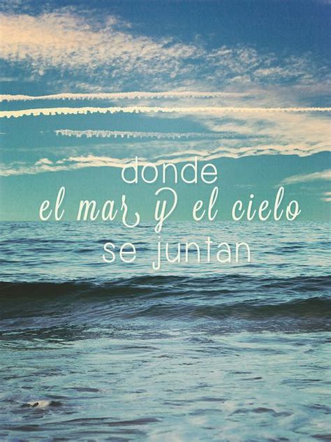 Donde el mar y el cielo se juntan | Frases de la playa, Frases de ...