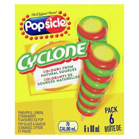 Popsicle Cyclone Strawberry Lemon-Lime Pineapple Ice Pops | Walmart Canada