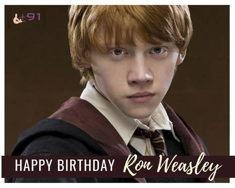 Happy Birthday Rupert Grint #HappyBirthdayRupertGrint #HBDRonWeasley # ...