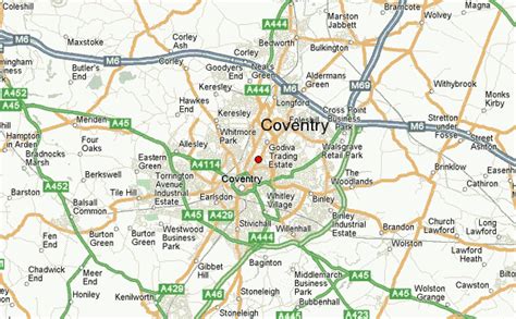 Road Map Of Coventry