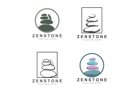 Balance Stone Logo Design, Vector Therap Graphic by AR Graphic · Creative Fabrica