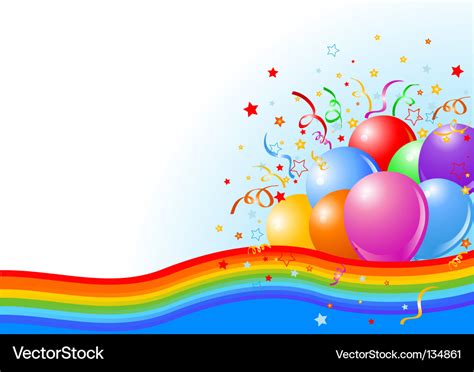 Party balloons background Royalty Free Vector Image