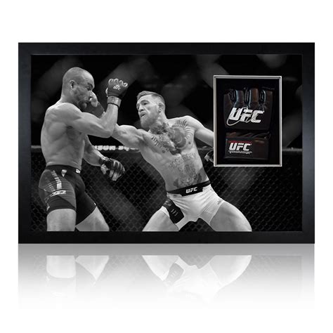 Conor McGregor vs Alvarez Signed UFC Mitt Display – The Fan Cave ...