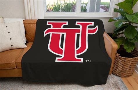 University of Tampa Blanket Interlocking Letters XL 60x80 Custom Utampa College Dorm Blanket ...