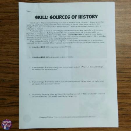 Primary Sources vs Secondary Sources worksheet | Live Worksheets - Worksheets Library