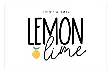 Lemon Lime - A Print/Script Handwritten Font Duo (243460) | Script | Font Bundles