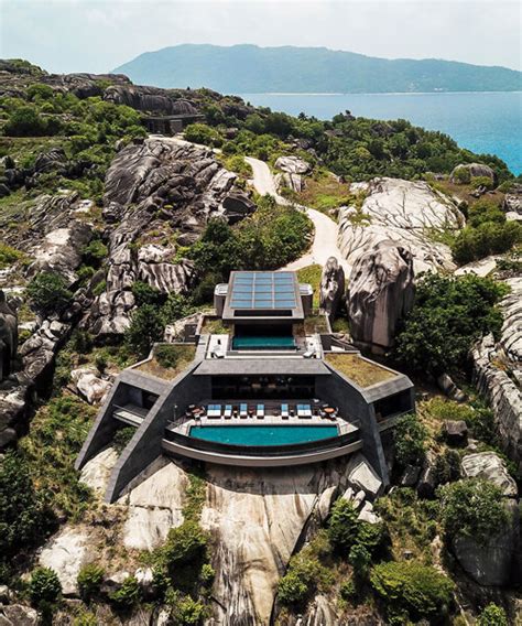 studio RHE nestles holiday homes into granite outcrops in the seychelles