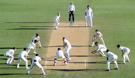 Close set fielders in the dying moments of an incredible game: 3rd test ...