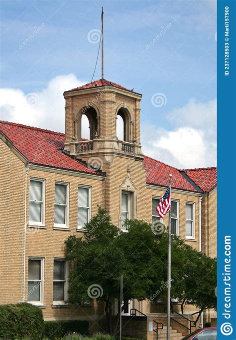 Historic Building Located in Downtown Denton TX Stock Image - Image of ...