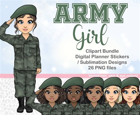 Army Woman Clipart Military Clipart Female Troops PNG By I, 47% OFF