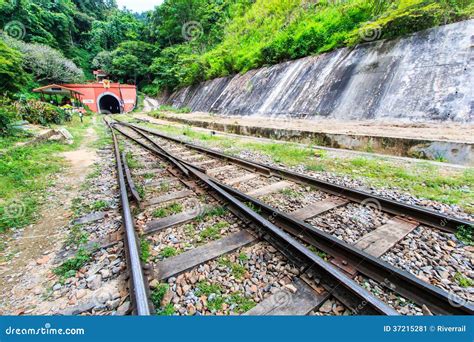 Ancient tunnel and railway stock image. Image of asia - 37215281