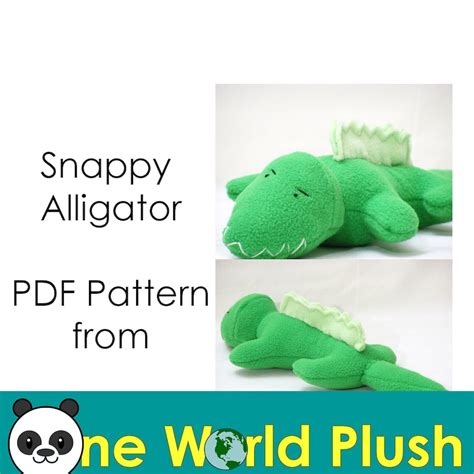 Stuffed Alligator PDF Pattern Printable - Etsy