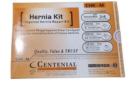 Inguinal Hernia Repair Kit at Rs 500/box | Hernia Mesh in Nagpur | ID: 24591847512