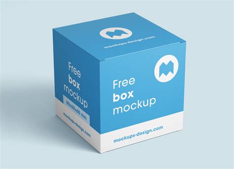 Free Square Box Packaging Mockup PSD Set - Good Mockups