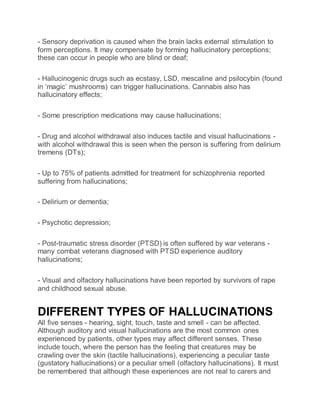 Caring for patients who experience hallucinations | PDF