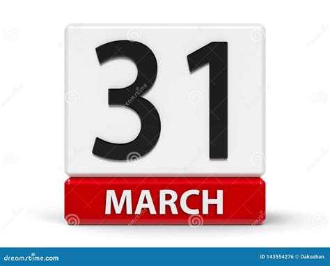 31st March Calendar Royalty-Free Illustration | CartoonDealer.com ...