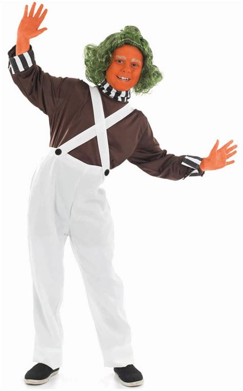 Boys Factory Worker Oompa Loompa Umpa Lumpa Halloween Child Fancy Dress ...