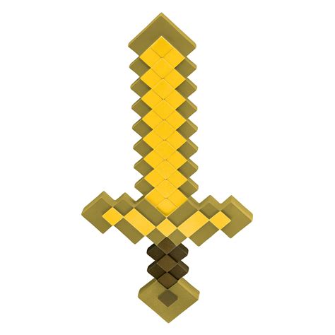 Buy Gold Minecraft , Official Minecraft Costume Accessory for Kids, Single Size Video Game ...