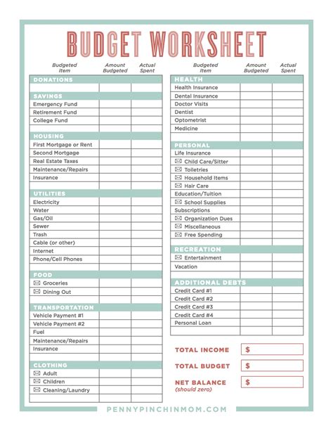 How To Create A Household Budget Spreadsheet — db-excel.com