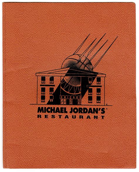 Lot Detail - Michael Jordan Restaurant Menu