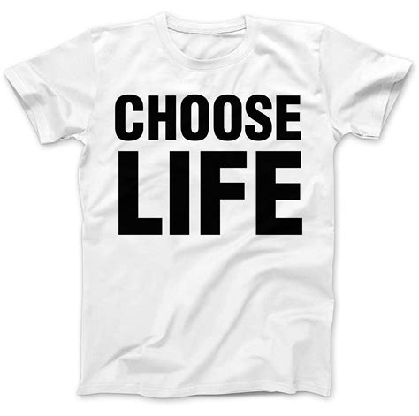 Choose Life T-Shirt 100% Premium Cotton Wham Inspired | eBay