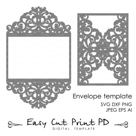 303 Cricut Wedding Invitations Svg SVG PNG EPS DXF File