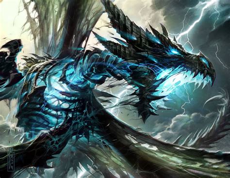 Raymond Swanland | Dragon artwork, Dragon pictures, Lightning dragon