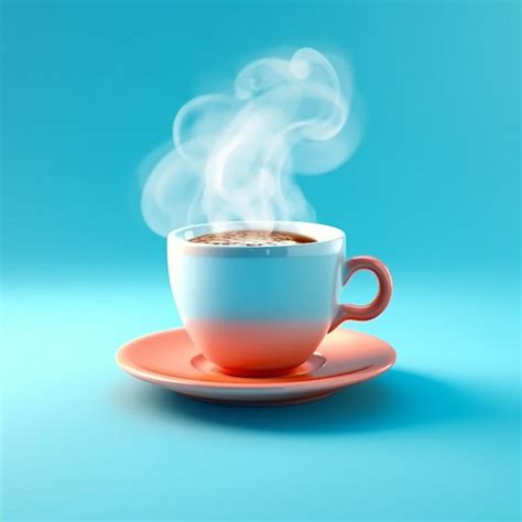 Premium AI Image | cup of coffee with steam