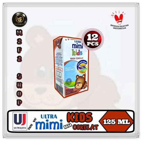 Promo Susu Ultra Mimi Kids Kotak UHT Cokelat | Chocolate - 125 ml (Kemasan 12 Pcs) Diskon 15% di ...