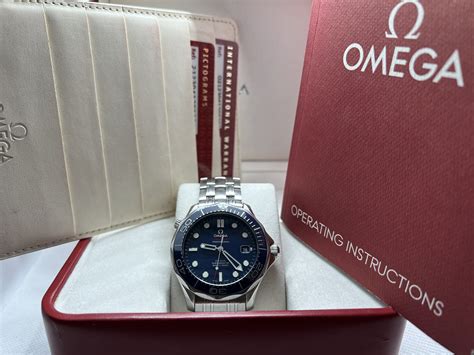 [SOLD] Omega Seamaster Diver Blue Ceramic – 2013 – B&P – Harbour Time