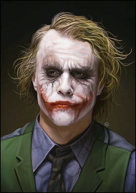 a painting of the joker with his face painted like it's from the movie batman
