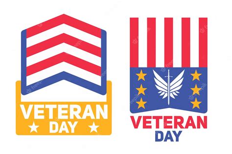 Premium Vector | Veteran day logo 5