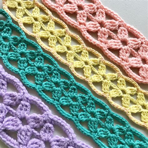 Simple Flower Headband Crochet Pattern {FREE} - Sweet Potato 3