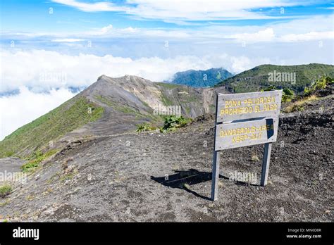 Irazu volcano - crater lake - Costa Rica Stock Photo - Alamy