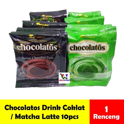 Jual Chocolatos Drink (10 x 24gr) rasa Chocolate / Matcha Latte Minuman ...