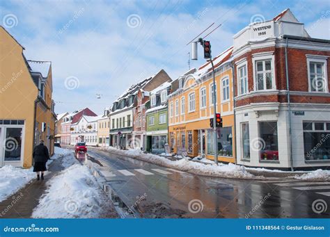 City Center of Maribo in Denmark Editorial Stock Image - Image of city, urban: 111348564