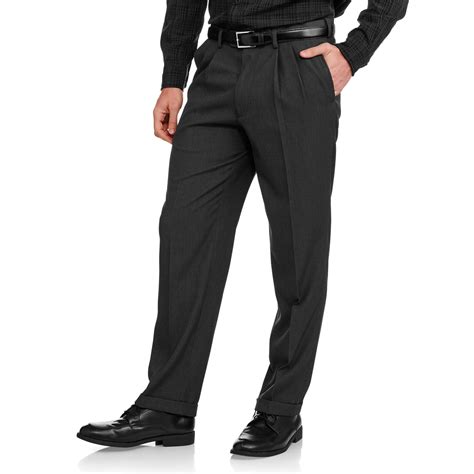 Men's Pleated Dress Pant - Walmart.com