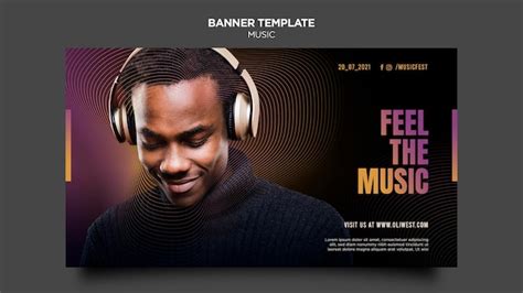 Free PSD | Music festival banner template