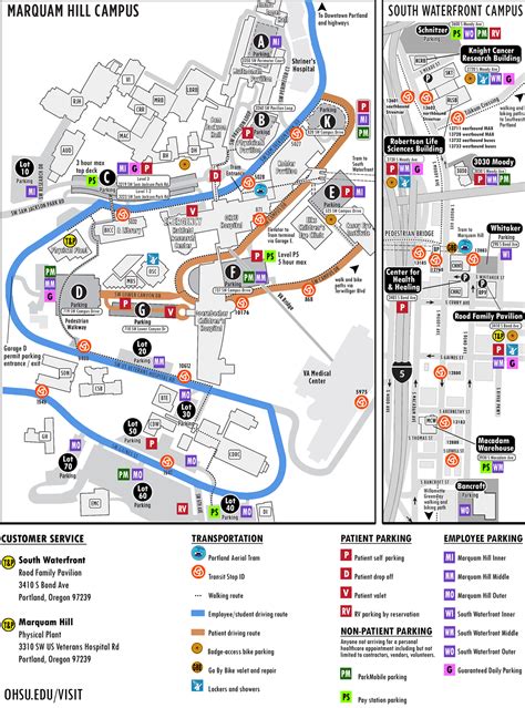 Ohsu Map Printable