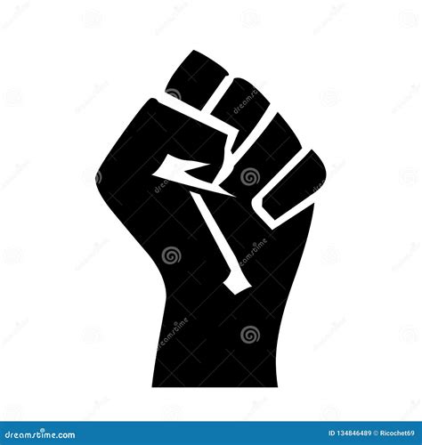 Fist Symbol Icon Illustration Stock Illustration - Illustration of sign, design: 134846489