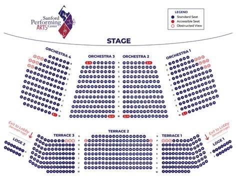 SPAC SEATING – Sanford Performing Arts Center