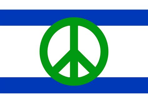 Standing with Israel, Israel flag with peace sign 34226909 Vector Art ...