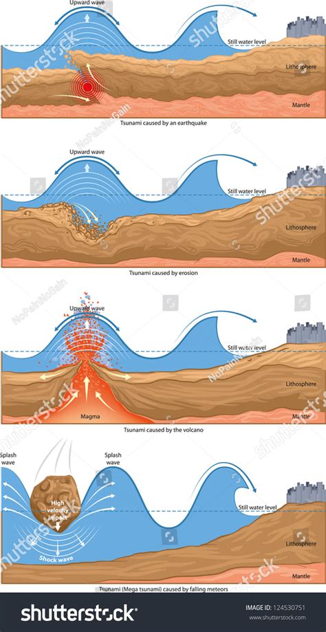 Basic Types Tsunami Infographic Stock Vector (Royalty Free) 124530751 ...