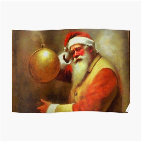 "Father Christmas" Poster for Sale by ONE-ART | Redbubble