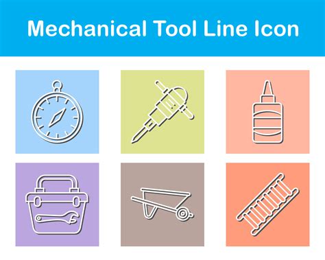 Mechanical Tool Vector Icon Set 21264316 Vector Art at Vecteezy