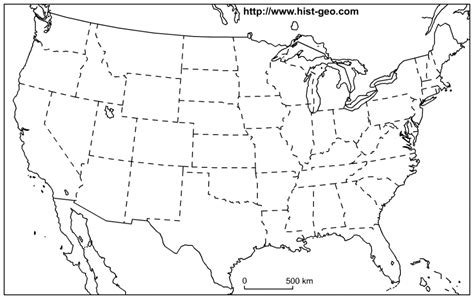 Free Printable Outline Map Of United States - Printable Maps