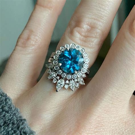 London Blue Topaz Engagement Rings (Ocean Blue) | Bridal Shower 101