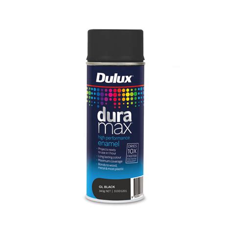 Dulux Duramax High Performance Enamel Gloss Black 340g - Inspirations Paint