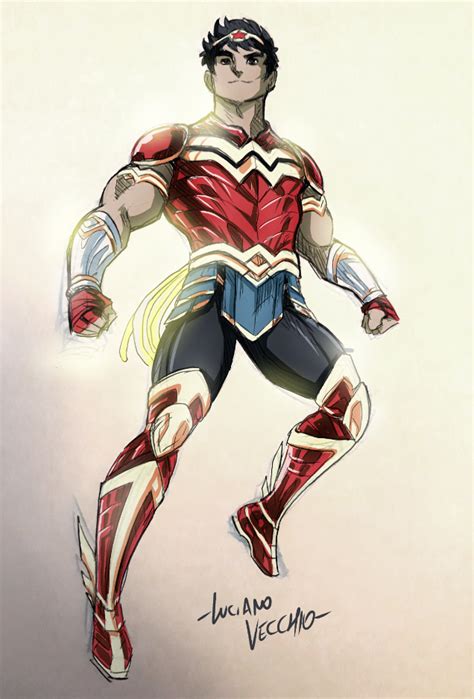 Wonder Boy - Armored Up by LucianoVecchio Superhero Characters, Dc Characters, Superhero Design ...